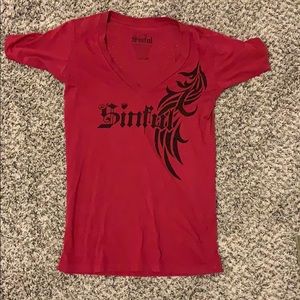 Women’s Sinful Large V-neck